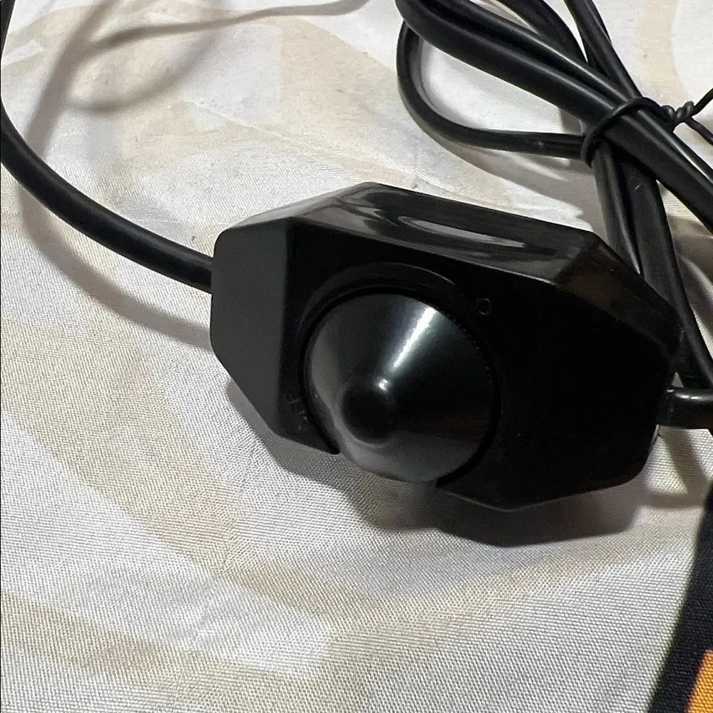 Modern LED  Lamp – Black Metal, Frosted Shade, Dimmer Switch – NEW in Box +